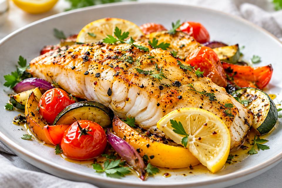 Filé de Peixe Assado especial